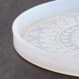 DIY Flat Round Cup Mat Silicone Molds,  Resin Casting Molds, For UV Resin, Epoxy Resin Craft Making, 105x9mm, Inner Diameter: 102mm