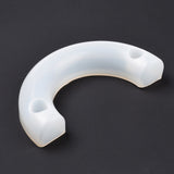 2PCS DIY Curved Line C Shape Candlestick Silicone Molds, Resin Casting Molds, For UV Resin, Epoxy Resin Craft Making, White, 194x120x29mm, Inner Size(Candle Setting): 22.5mm