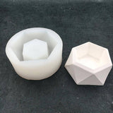 Silicone Molds, Flowerpot Resin Casting Molds, For UV Resin, Epoxy Resin Jewelry Making, Hexagon, White, 75x66x37mm