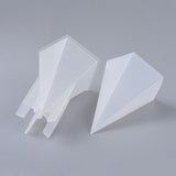 10PCS 2PCS DIY Pentagonal Aromatherapy Candle Silicone & Plastic Molds, for Making Candles, White, 91x88x134mm, Inner Diameter: 80x76mm, 82x85x124mm, Inner Diameter: 80x73mm, 2pcs/set