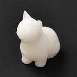 3D Resin Model, UV Resin Filler, Epoxy Resin Jewelry Making, Cat, White, 19x12x20mm