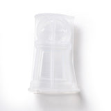 3PCS DIY Halloween Tombstone Candle Silicone Molds, for Scented Candle Making, White, 9.5x5.8x3.5cm, Inner Diameter: 2.3x4.8cm