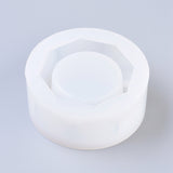 Ashtray Silicone Molds, Resin Casting Molds, For UV Resin, Epoxy Resin Jewelry Making, Flat Round, White, 84x35mm, Inner Diameter: 62mm