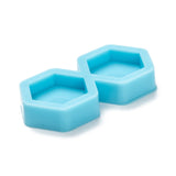 DIY Pendant Silicone Molds, for Earring Makings, Resin Casting Molds, For UV Resin, Epoxy Resin Jewelry Making, Hexagon, Deep Sky Blue, 14.5x30x5mm, Inner Diameter: 11x12mm