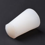 3PCS Christmas Theme DIY Cone Candle Silicone Molds, for Scented Candle Making, White, 74x53mm, Inner Diameter: 41mm