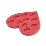 DIY Heart Pendant Silicone Molds, Resin Casting Molds, for UV Resin & Epoxy Resin Jewelry Making, Red, 110x105x5.5mm, Hole: 3mm, Inner Diameter: 20x20mm