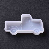 DIY Silicone Molds, Resin Casting Molds, For UV Resin, Epoxy Resin Jewelry Making, Car, White, 10.8x5.4x2.6cm, Inner Diameter: 10.3x4.2cm