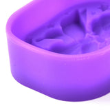 5PCS Cupid Angel Silicone Molds, Food Grade Molds, For DIY Cake Decoration, Candle, Chocolate, Candy, Soap, Purple, 79x60x25.5mm, Inner Diameter: 76x57mm