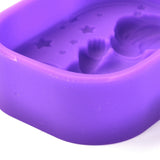 5 pc Cupid Angel Silicone Molds, Food Grade Molds, For DIY Cake Decoration, Candle, Chocolate, Candy, Soap, Purple, 79x60x25.5mm, Inner Diameter: 76x57mm