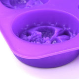 2PCS Angel Silicone Molds, Food Grade Molds, For DIY Cake Decoration, Candle, Chocolate, Candy, Soap, Purple, 177x165x28mm, Inner Diameter: 68~77x57.5~74mm