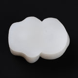 2PCS Bear Silicone Molds, Food Grade Molds, For DIY Cake Decoration, Candle, Chocolate, Candy, UV Resin & Epoxy Resin Craft Making, White, 121x80x52mm, Inner Diameter: 110x64mm