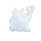 3D Dolphin Silicone Molds, Resin Casting Molds, For UV Resin, Epoxy Resin Jewelry Making, White, 87x56x29mm