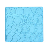 Christmas Theme Pendant Silicone Molds, Resin Casting Molds, for UV Resin, Epoxy Resin Jewelry Making, Mixed Shapes, Deep Sky Blue, 242x260x4mm, Hole: 2mm and 4mm