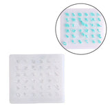 Silicone Pendant Molds, Resin Casting Molds, For UV Resin, Epoxy Resin Jewelry Making, Number & Alphabet, White, 80x90x4mm