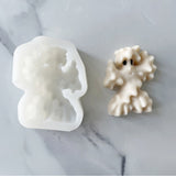 2PCS DIY Candle Making Silicone Molds, Resin Casting Molds, Nendoroid, White, 8x6.5x2.7cm