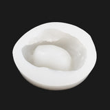 2PCS DIY Candle Holder Silicone Molds, Resin Casting Molds, Nuggets, for DIY Soap & Candle Jewelry Making, White, 8.9x7.2x4.9cm, Inner Diameter: 4.7cm