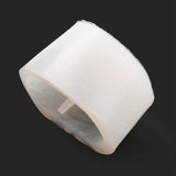 2PCS DIY Candle Holder Silicone Molds, Resin Casting Molds, Column, for DIY Soap & Candle Jewelry Making, White, 8.6x5.6cm, Hole: 5mm, Inner Diameter: 7.6cm