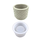 Column Flower Pot Silicone Molds, Resin Casting Molds, for UV Resin, Epoxy Resin Craft Making, Scales Pattern, 104x80mm, Inner Diameter: 76mm