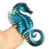 Sea Horse Display Decoration Silicone Molds, Resin Casting Molds, For UV Resin, Epoxy Resin Craft Making, White, 205x115x17mm, Inner Diameter: 198x102mm