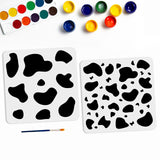 Cow Pattern Drawing Painting Stencils