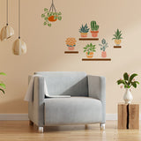 Plants Pattern Drawing Painting Stencils with 1Pc Art Paint Brushes