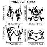 Skeleton Hand Pattern Drawing Painting Stencils