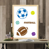 Sports Theme Drawing Painting Stencils