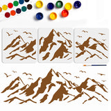 Mountain Pattern Drawing Painting Stencils