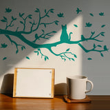 Branch Pattern Drawing Painting Stencils with 1Pc Art Paint Brushes