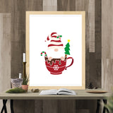 Christmas  Gnome Pattern Drawing Painting Stencils
