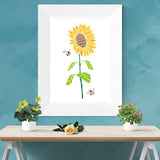 Sunflower Pattern Drawing Painting Stencils