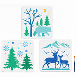 Winter Drawing Painting Stencils
