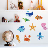 Ocean Sea Animal Drawing Painting Stencils with Paint Brush