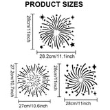 Firework Drawing Painting Stencils with Paint Brush