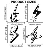 Lightning Bolt Drawing Painting Stencils with Paint Brush