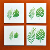 Leaf Drawing Painting Stencils with 1Pc Art Paint Brushes