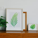 Leaf Drawing Painting Stencils with 1Pc Art Paint Brushes