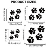 Paw Print Drawing Painting Stencils with 1Pc Art Paint Brushes