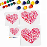 Valentine's Day Theme Drawing Painting Stencils