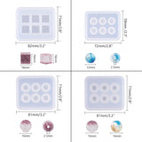 Silicone Molds, Plastic Transfer Pipettes, Latex Finger Cots, Gold Silver Foil Chip, Iron Tweezers and Iron Extender Chains, 71.5x58x15mm