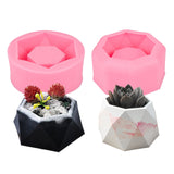 Food Grade DIY Silicone Flowerpot Molds, Fondant Molds, Baking Molds, Chocolate, Candy, Biscuits, UV Resin & Epoxy Resin Jewelry Making, Octagon, Pink, 87x87x43mm, Inner Size: 65x65mm,  85x73mm, Inner Size: 65x73mm, 2pcs/set