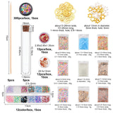 DIY Mace Silicone Molds Kits, Including Glass Test Tubes, Wood Stick, Nail Art Glitter, Nail Art Sequins/Paillette, Nail Art Tinfoil, Glass Beads, Natural Spiral Shell Beads, Alloy Pendants, Mixed Color