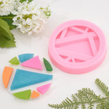 DIY Round Mobile Phone Stand Silicone Molds Kits, Including Plastic Round Stirring Rod, Plastic Pipettes, Latex Finger Cots, Silicone Stirring Bowl, Hot Pink, 104x18mm, Inner Diameter: 80mm, 2pcs