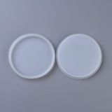 DIY Round Coaster Silicone Molds, Resin Casting Molds, For UV Resin, Epoxy Resin Jewelry Making, White, 102x10mm, Inner Diameter: 90mm