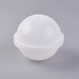 Silicone Molds, Resin Casting Molds, For UV Resin, Epoxy Resin Jewelry Making, Planet/Round, White, 82x74mm, Hole: 10mm