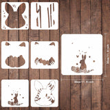 Easter Theme Pattern Drawing Painting Stencils Sets