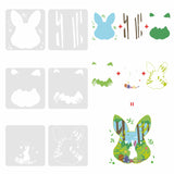 Easter Theme Pattern Drawing Painting Stencils Sets