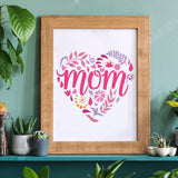 Mother's Day Theme Drawing Painting Stencils
