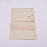 Paper Envelope, Rectangle with Flower Pattern, Antique White, 12.3x17.5x0.06cm, about 10pcs/bag, 2bags/set