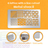 Retro Stainless Steel Metal Cutting Dies Stencils, for DIY Scrapbooking/Photo Album, Decorative Embossing DIY Paper Card, Matte Stainless Steel Color, Floral, 177x101x0.5mm